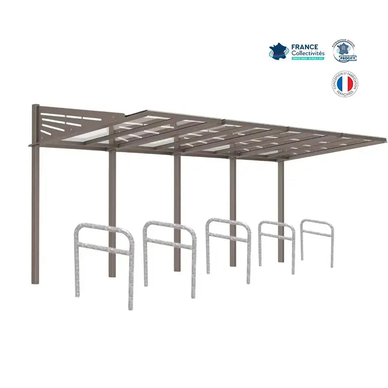 Pack abri vélos Conviviale + appuis au choix - 10 places Procity