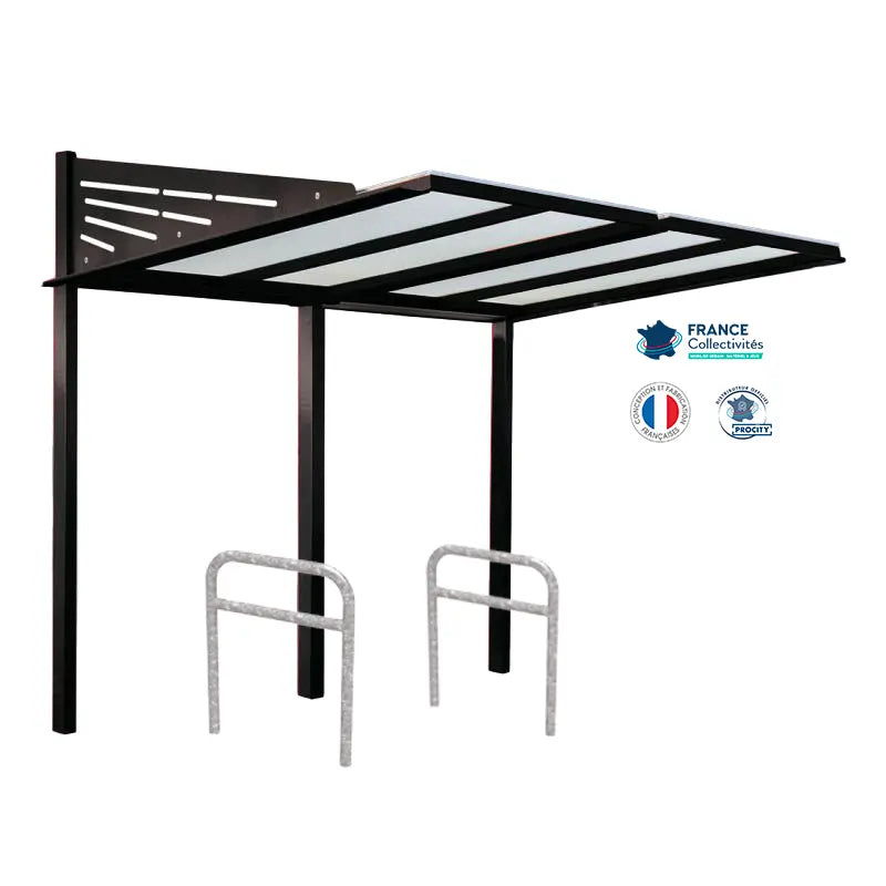 Pack abri vélos Conviviale + appuis au choix - 4 places Procity