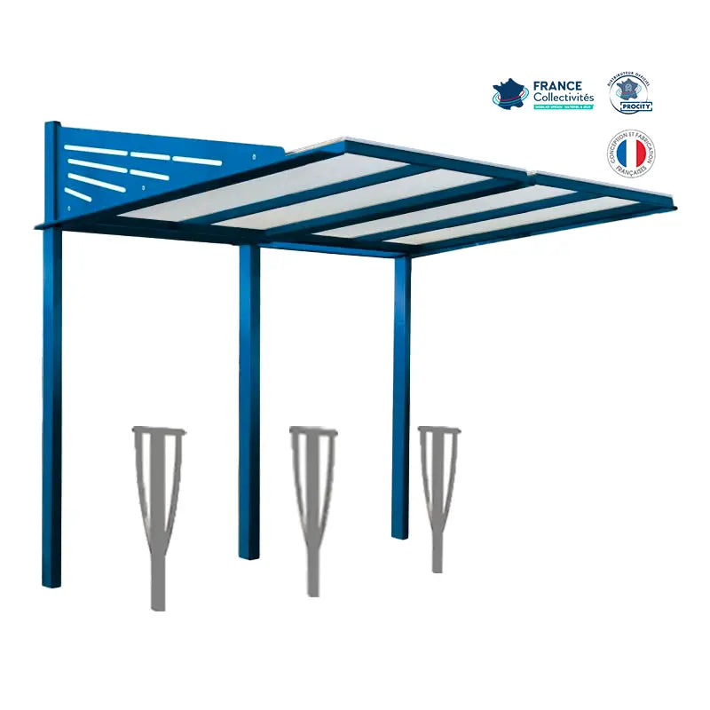 Pack abri vélos Conviviale + appuis au choix - 6 places Procity