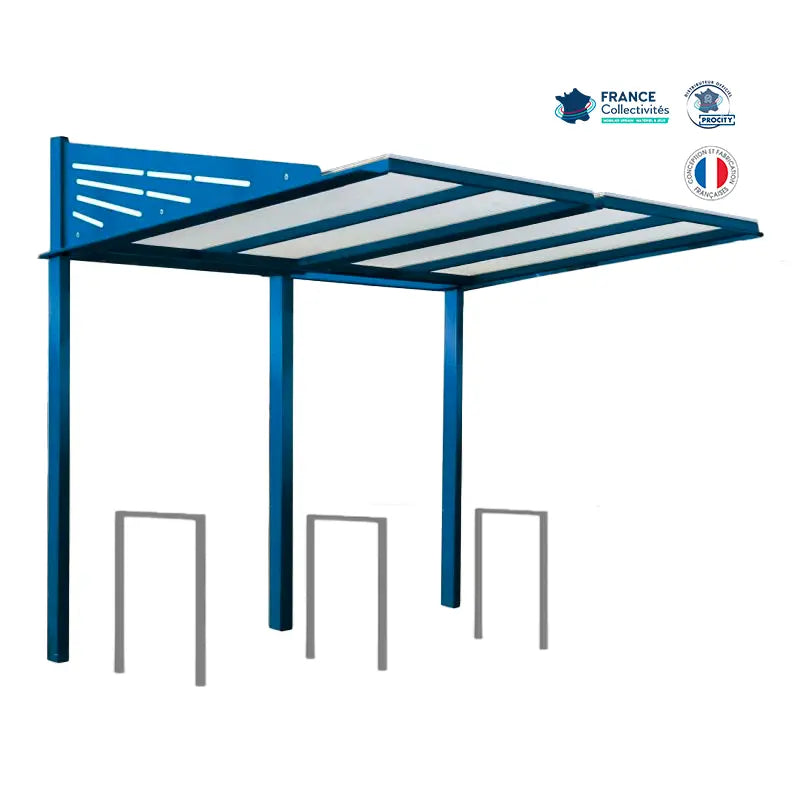 Pack abri vélos Conviviale + appuis au choix - 6 places Procity