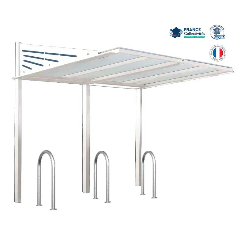 Pack abri vélos Conviviale + appuis au choix - 6 places Procity