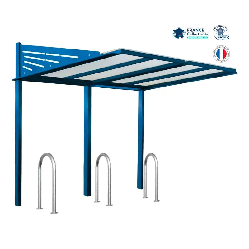 Pack abri vélos Conviviale + appuis au choix - 6 places Procity