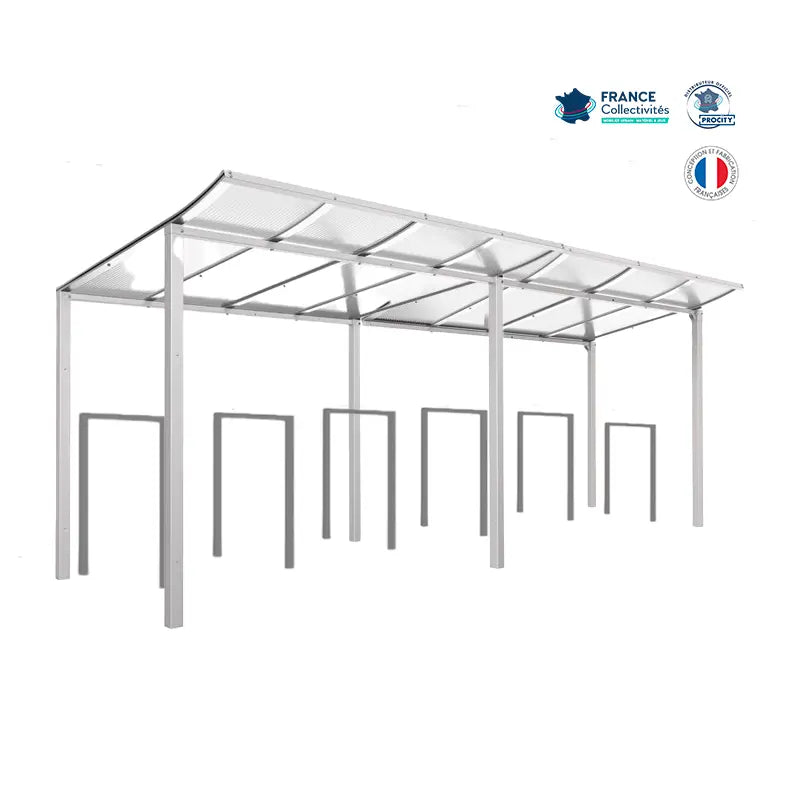 Pack abri vélos Modulo + appuis au choix - 12 places Procity
