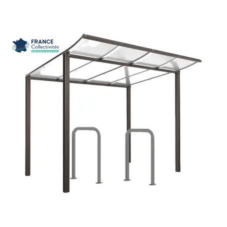 Pack abri vélos Modulo + appuis au choix - 4 places Procity