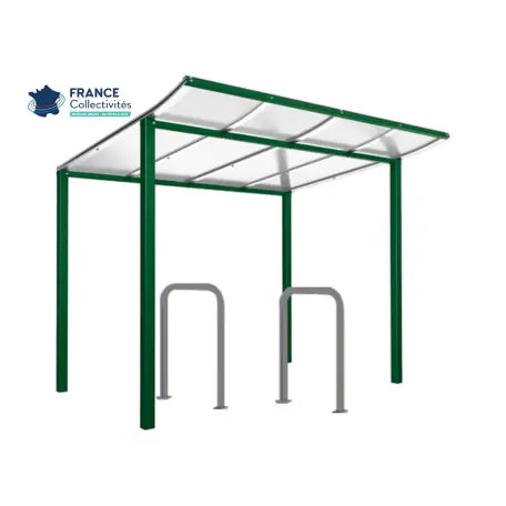 Pack abri vélos Modulo + appuis au choix - 4 places Procity