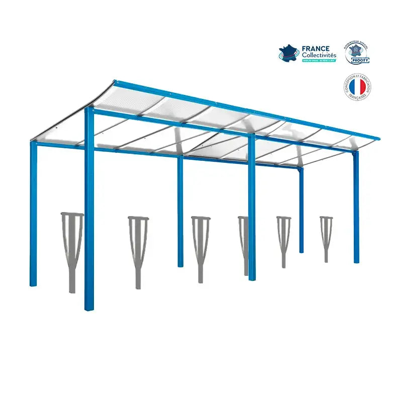 Pack abri vélos Modulo + appuis au choix - 12 places Procity