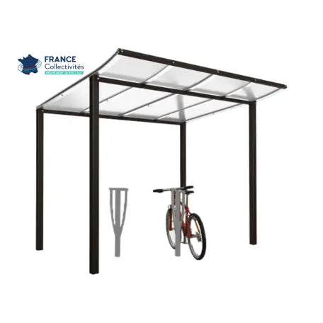 Pack abri vélos Modulo + appuis au choix - 4 places Procity
