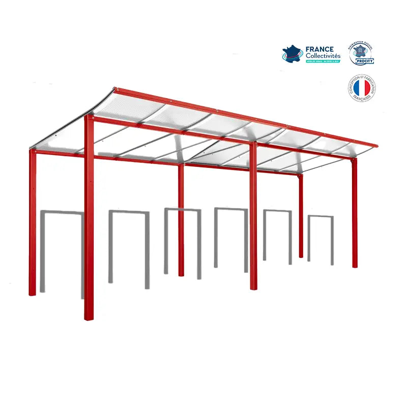 Pack abri vélos Modulo + appuis au choix - 12 places Procity