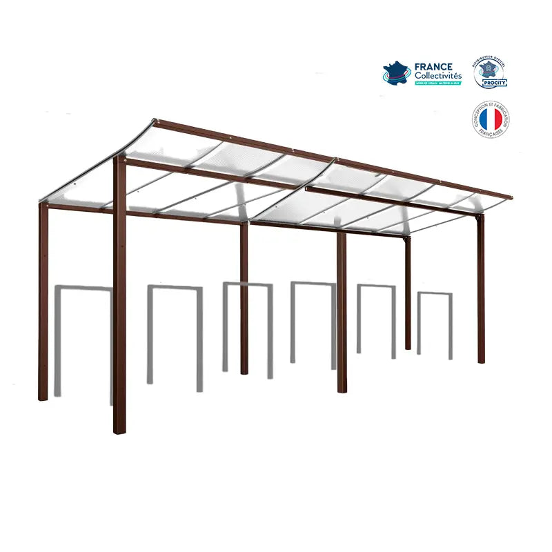 Pack abri vélos Modulo + appuis au choix - 12 places Procity