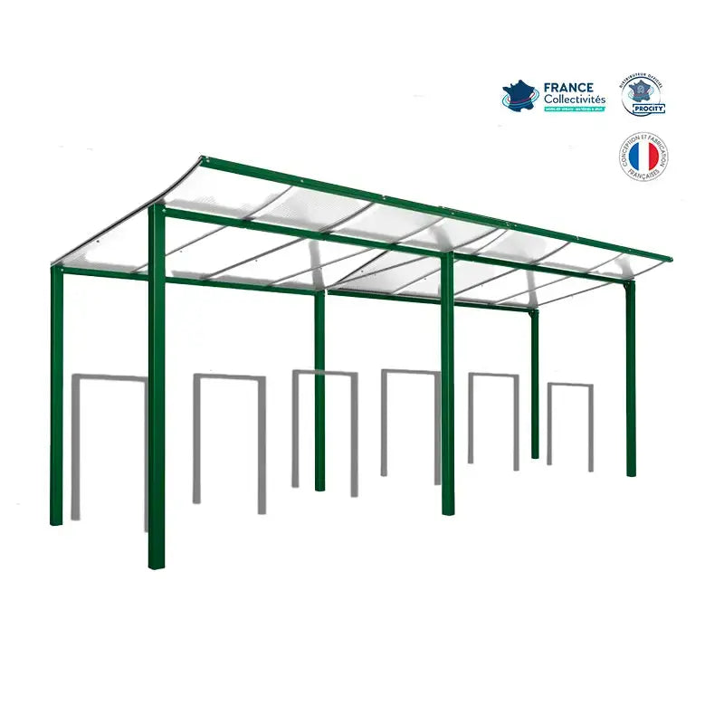 Pack abri vélos Modulo + appuis au choix - 12 places Procity
