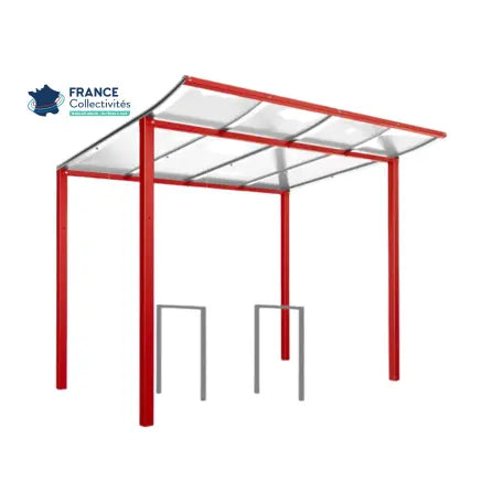 Pack abri vélos Modulo + appuis au choix - 4 places Procity