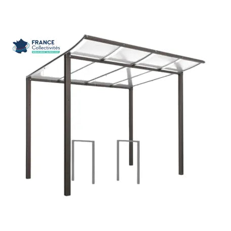 Pack abri vélos Modulo + appuis au choix - 4 places Procity