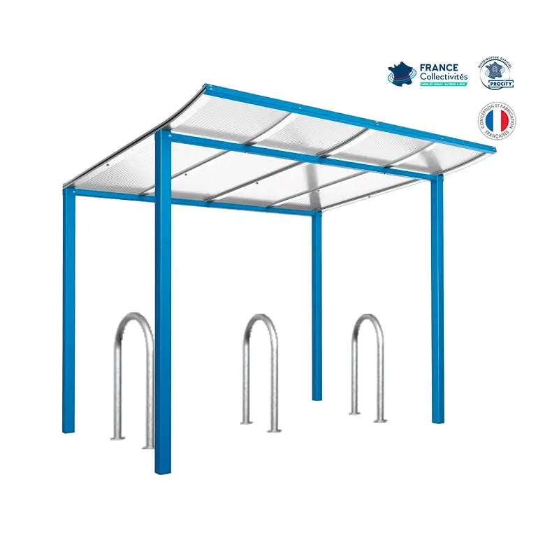 Pack abri vélos Modulo + appuis au choix - 6 places Procity
