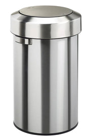 SALSA Poubelle à couvercle basculant ronde 60L Inox france collectivités