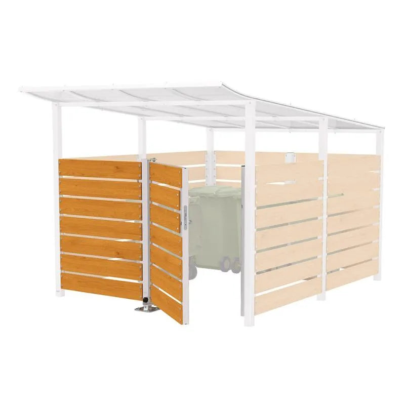 Porte en stratifié compact pour abri conteneurs Modulo