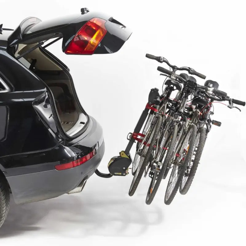 Porte-vélo Mottez attelage suspendu 4 vélos rabattable-porte 4 vélos - France Collectivités