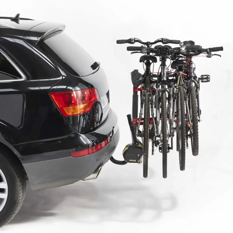 Porte-vélo Mottez attelage suspendu 4 vélos rabattable-porte 4 vélos - France Collectivités