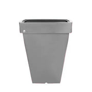 Pot décoratif carré rotomoulé en polyéthylène haute densité pour espaces verts