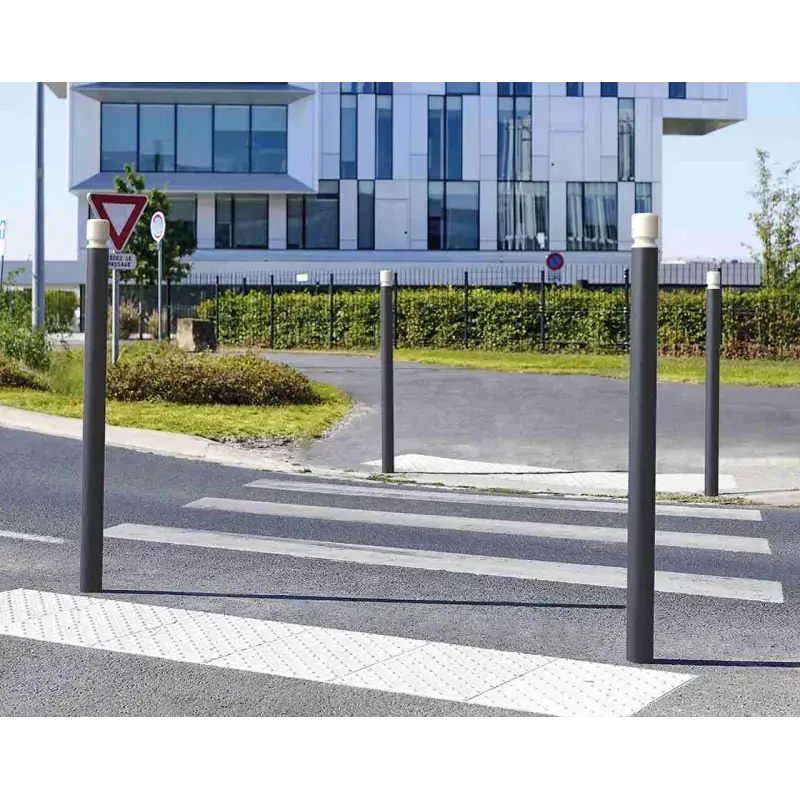 Potelet Agglo Ø76 et Ø102 mm haute visibilité Procity