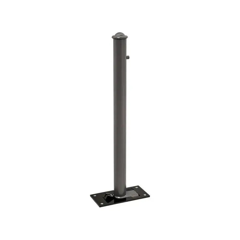 Potelet rabattable solibloc pommeau agora gris city