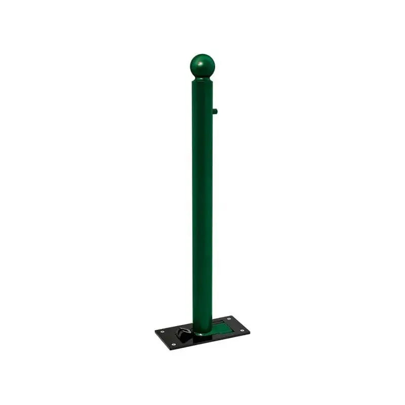 Potelet rabattable solibloc pommeau boule vert