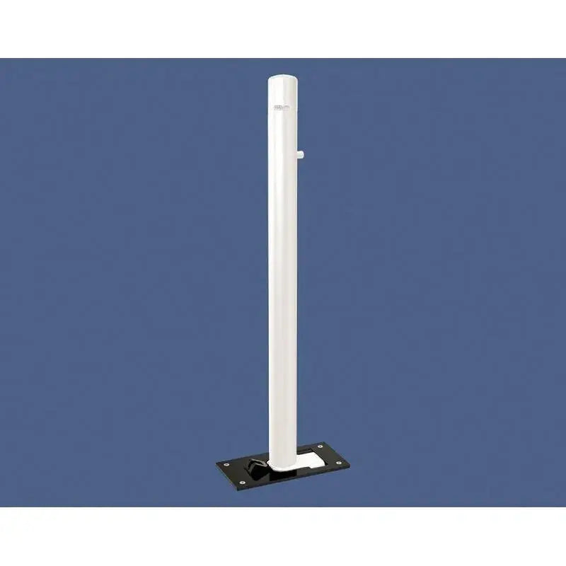 Potelet rabattable solibloc pommeau Carrefour blanc