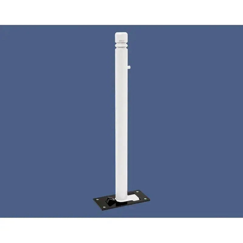 Potelet rabattable solibloc pommeau city blanc