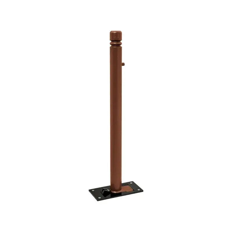Potelet rabattable solibloc pommeau city corten