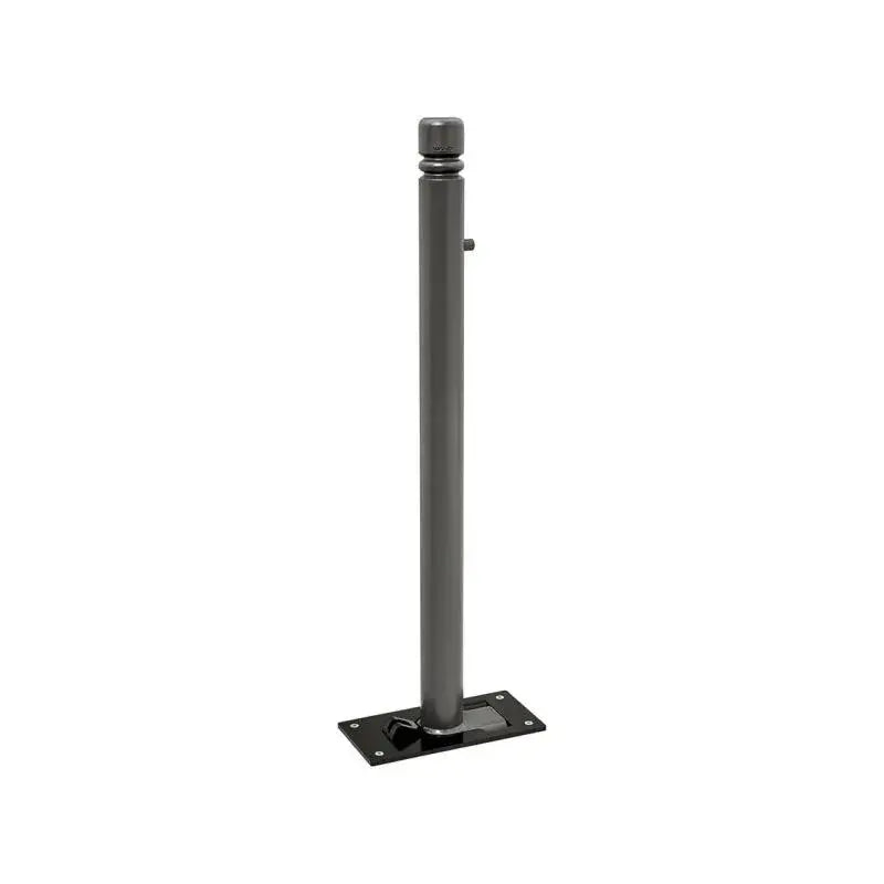 Potelet rabattable solibloc pommeau city gris city