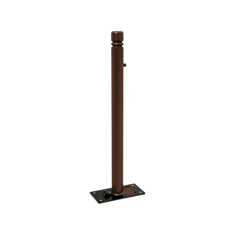 Potelet rabattable solibloc pommeau city marron
