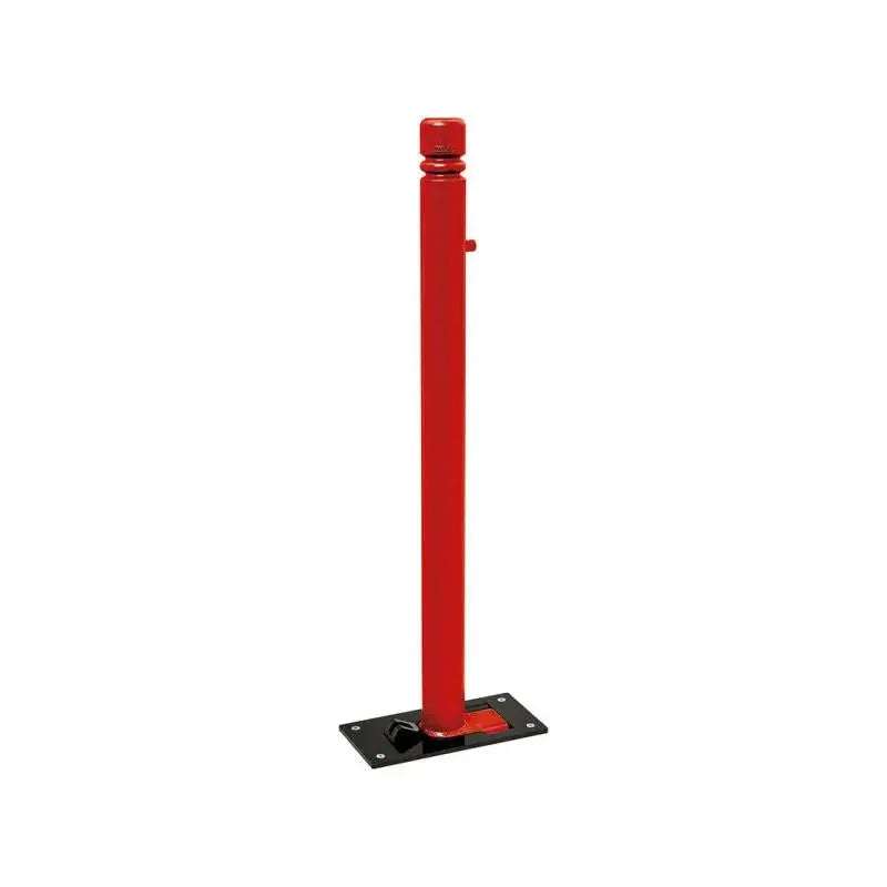 Potelet rabattable solibloc pommeau city rouge