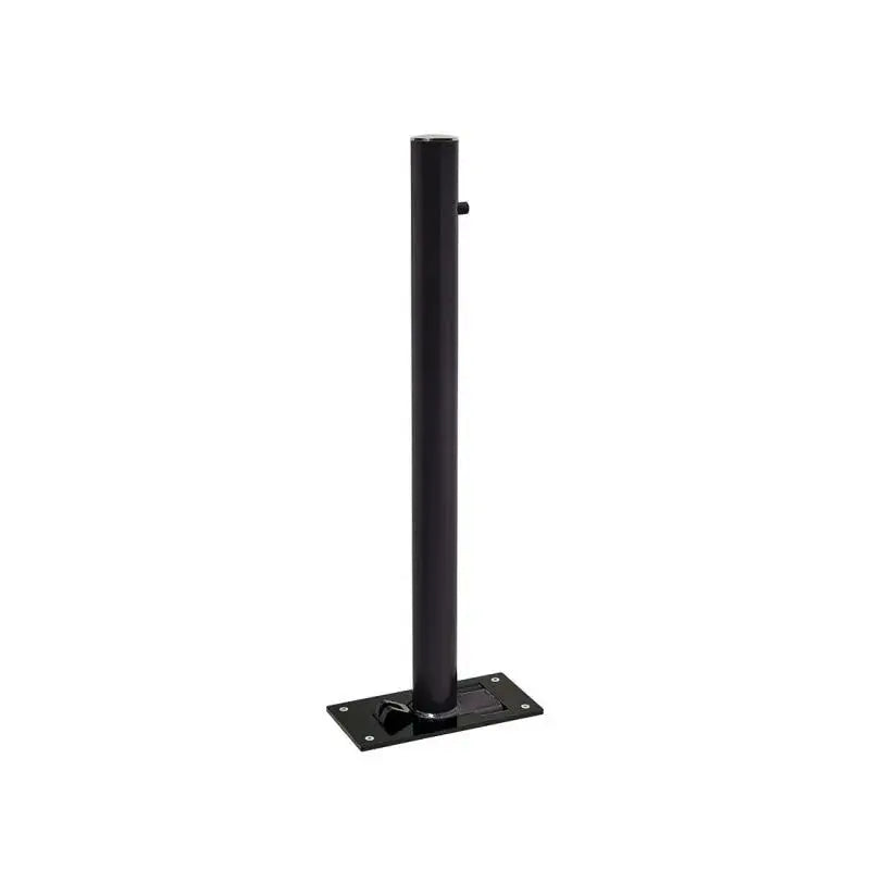 Potelet rabattable solibloc pommeau Inox brossé noir