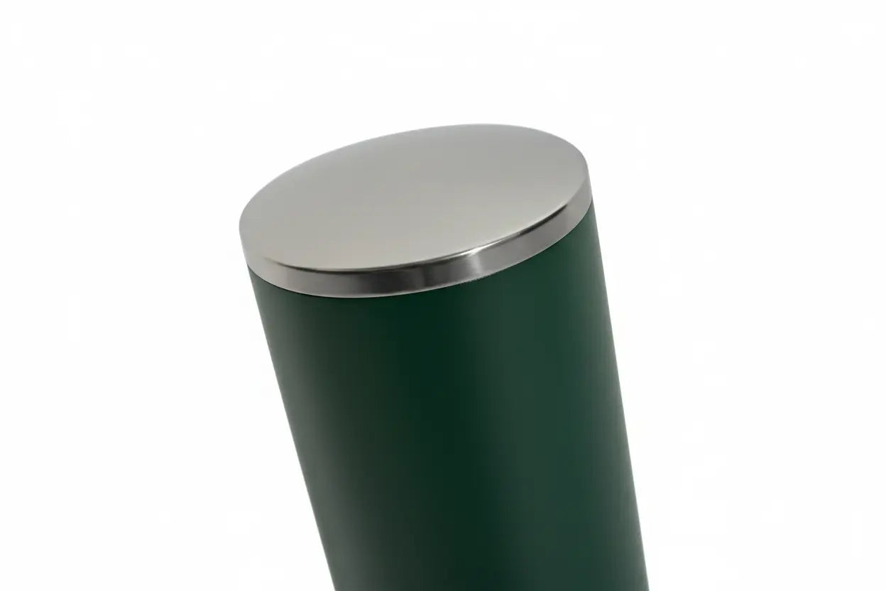 Potelet Province Ø76 mm avec pommeau inox brossé et finition urbaine contemporaine