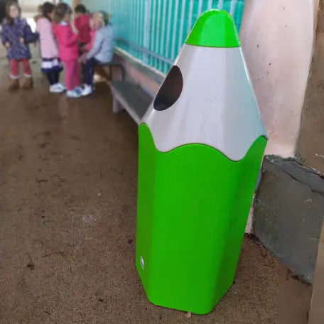 Poubelle enfant crayon en polyéthylène