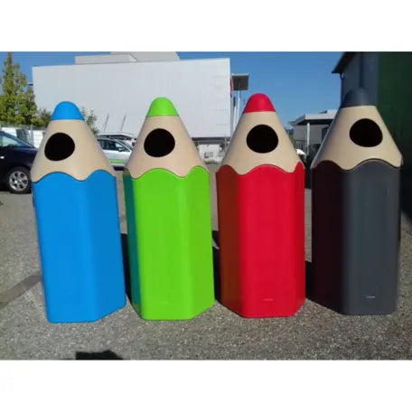 Poubelle enfant crayon en polyéthylène