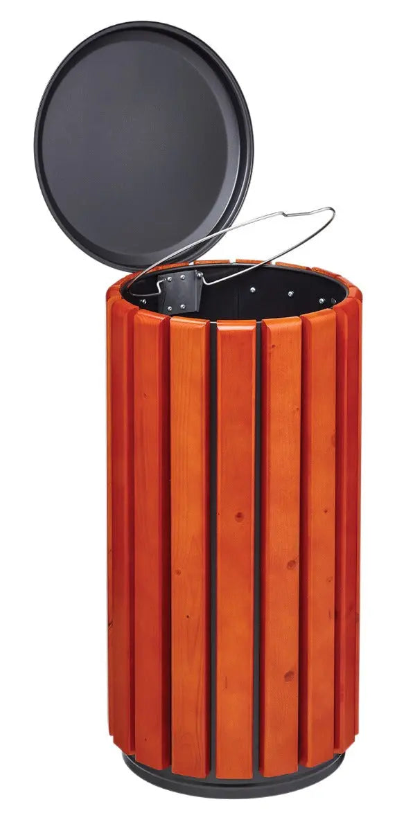 Corbeille bois zéno Protec 80 Litres à poser ou à fixer Rossignol