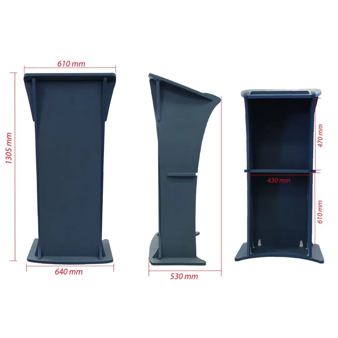 Pupitre en bois contemporain avec grand plateau de lecture et structure stable de 28 kg