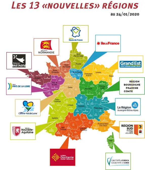 L'oriflamme de région france collectivités