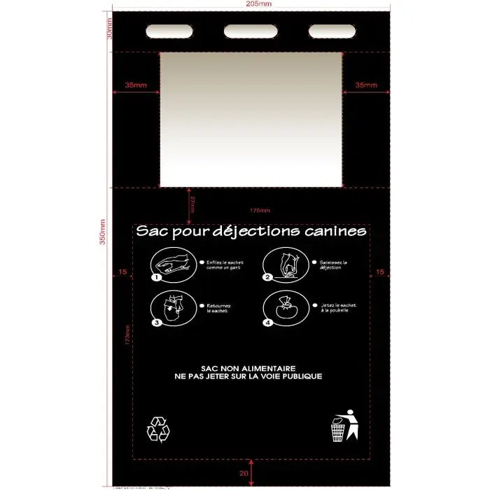 Sachets à déjections canines - liasse france collectivités