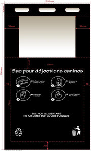 Sachets à déjections canines en liasse résistants, étanches et écologiques fabriqués en France