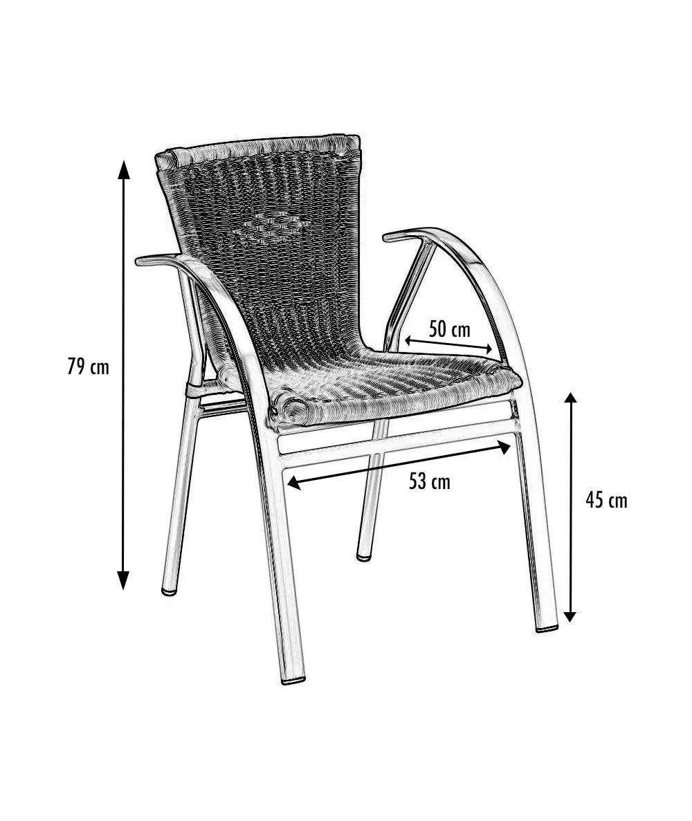Fauteuil Bahamas structural Alu france collectivités