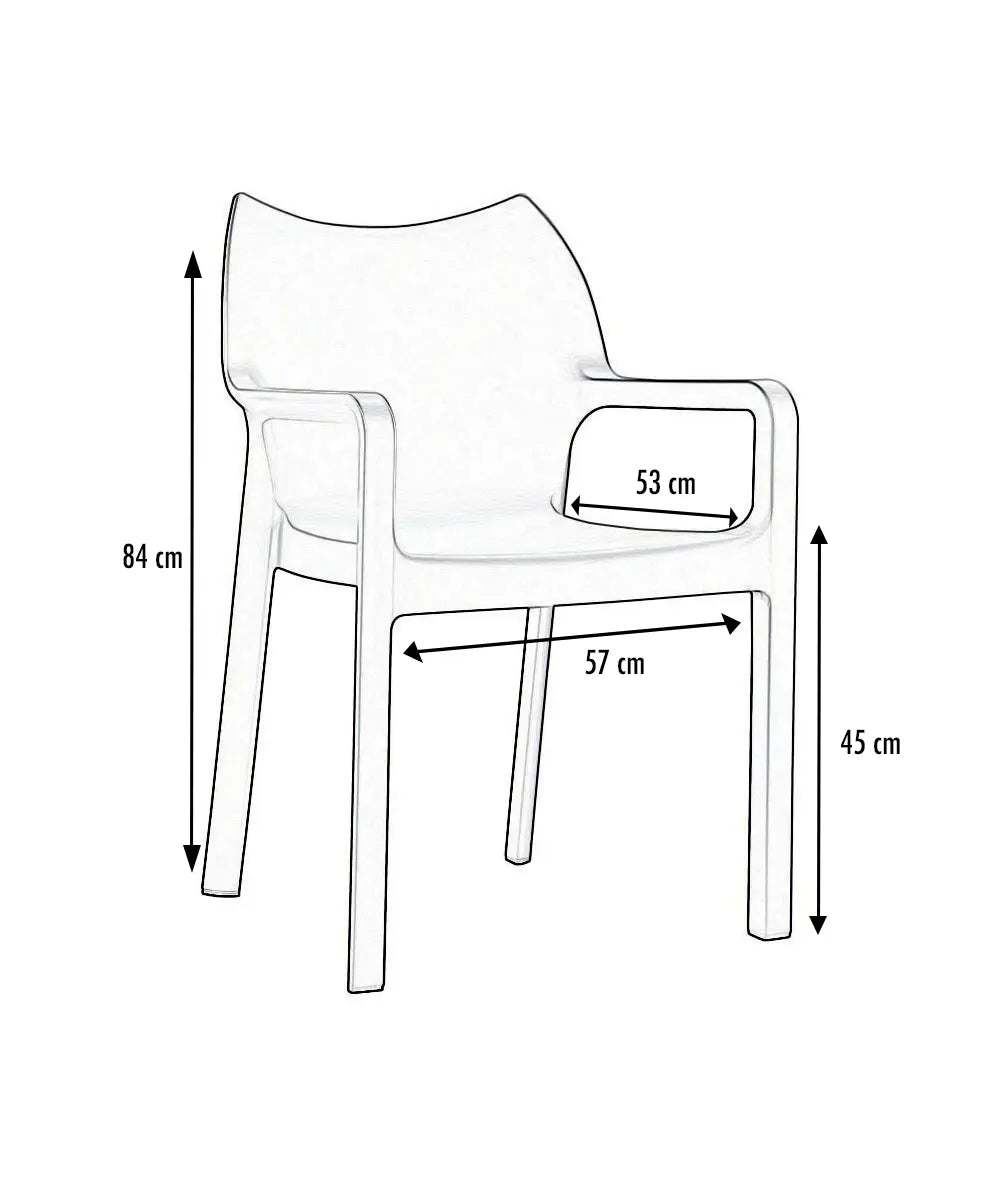 Fauteuil polypro Diva france collectivités