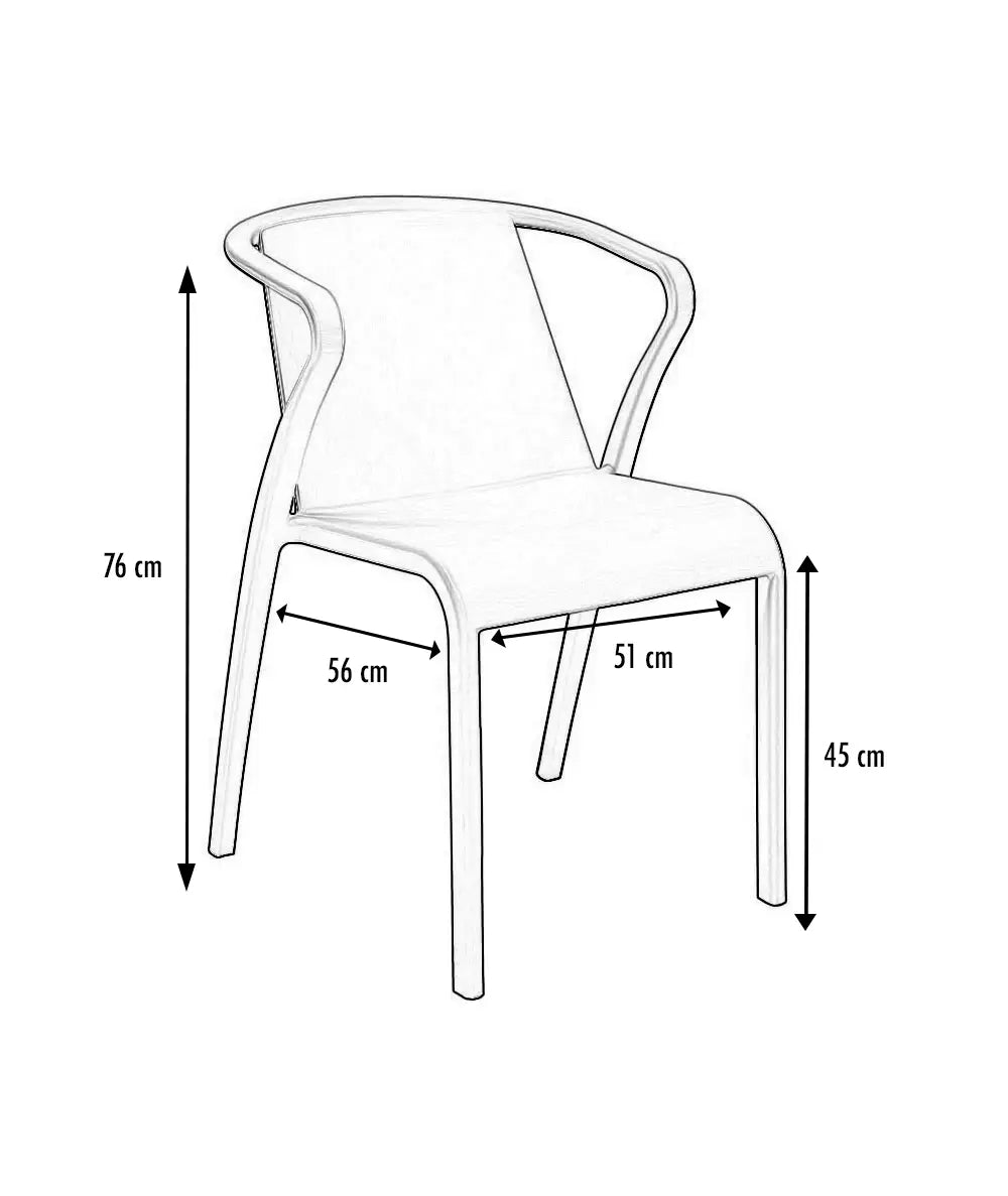 Fauteuil polypro Fado france collectivités
