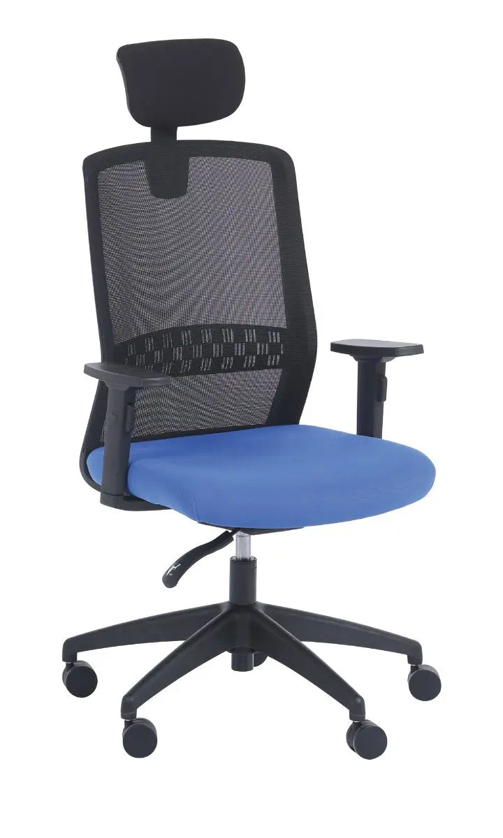 Fauteuil de travail opérateur Scott avec appui-tête