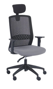 Fauteuil opérateur Scott avec appui-tête et mécanisme synchrone 4 positions