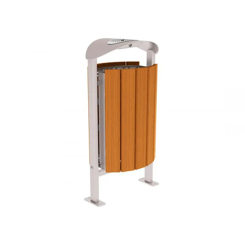 Corbeille Silaos acier et bois 50L