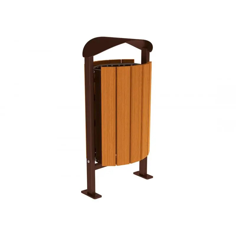 Corbeille Silaos acier et bois 50L