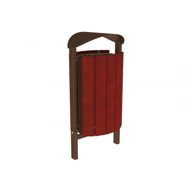 Corbeille Silaos acier et bois 50L