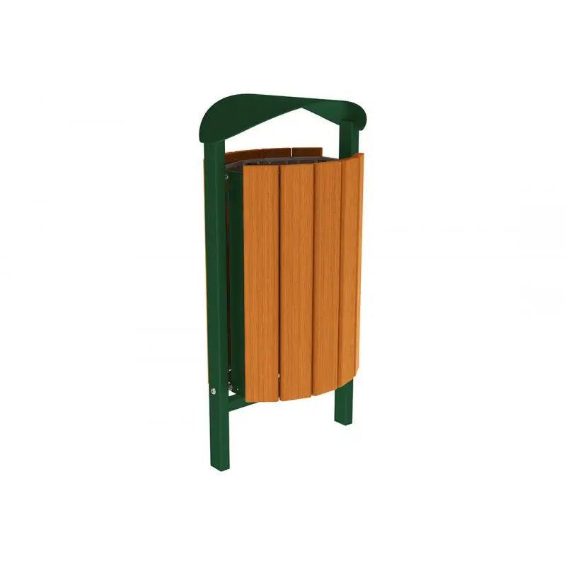 Corbeille Silaos acier et bois 50L