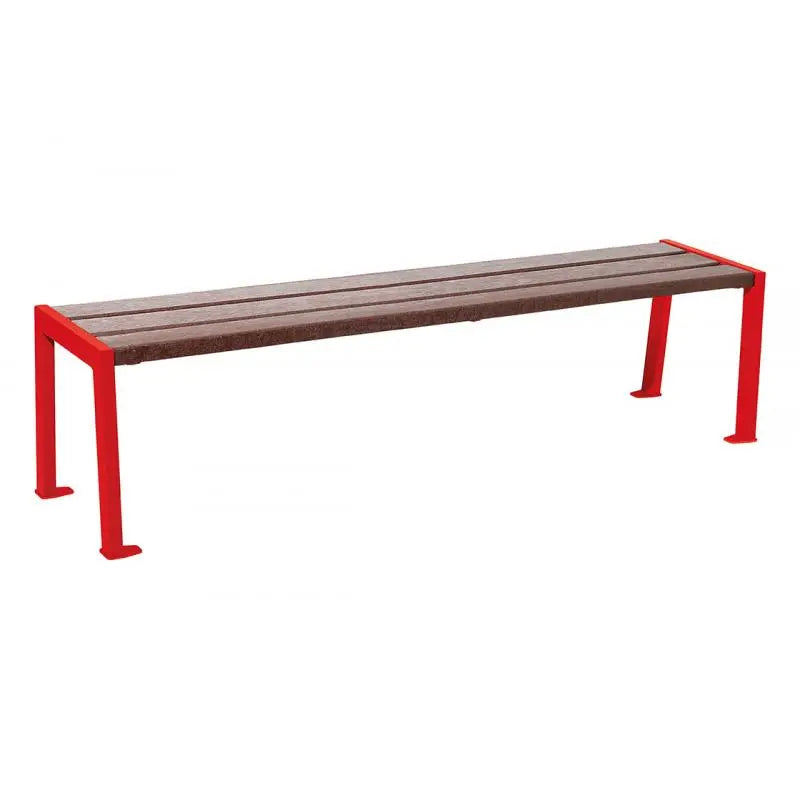 Banquette Silaos acier et plastique recyclé